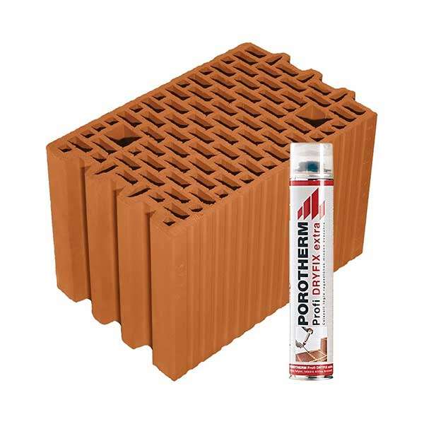 Porotherm Rapid + Dryfix 25 N+F tégla